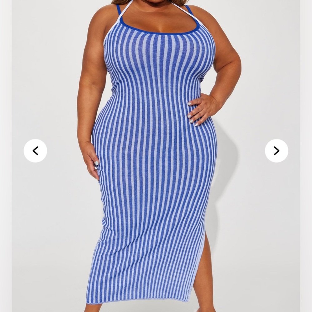 Rosana Ribbed Maxi Dress - Royal